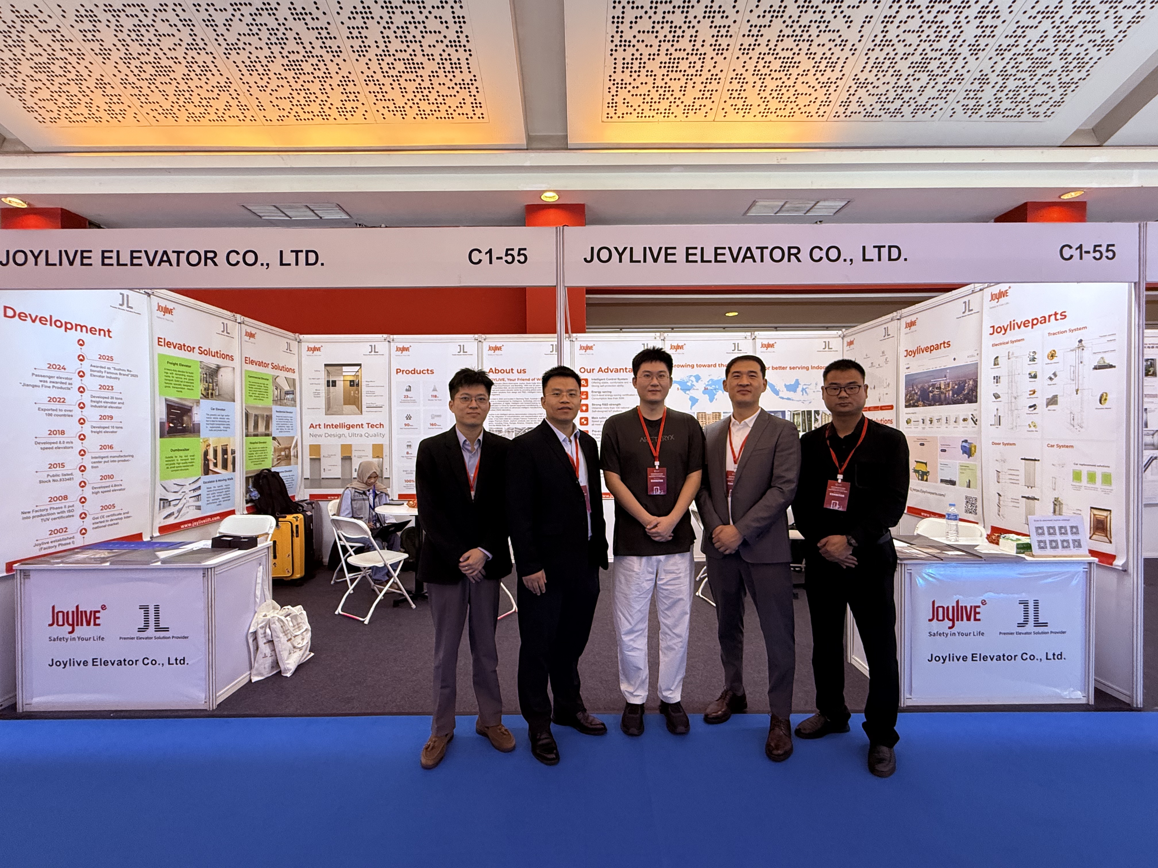 Joylive Elevator Shines at the 2025 Indonesia Lift Expo, Unveiling a New Chapter in Southeast Asia！